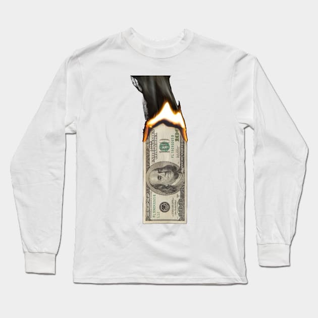 money burns USA Long Sleeve T-Shirt by t-shiit